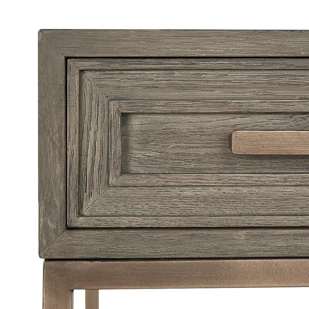 Renmin 160 Reclaimed Oak Console Table with 2 Drawers by Eccotrading Design London - Interitower | UK