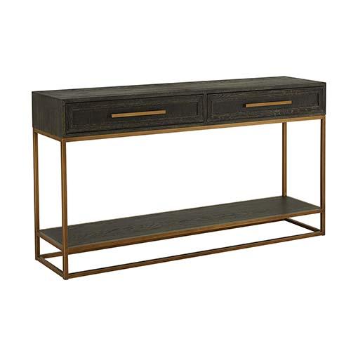 Renmin 160 Reclaimed Oak Console Table with 2 Drawers by Eccotrading Design London - Interitower | UK