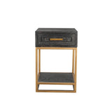Renmin 40 Reclaimed Oak Side Table with Drawer by Eccotrading Design London - Interitower | UK