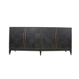 Renmin Cabinet 4 Door Reclaimed Carbon Oak by Eccotrading Design London - Maison Rêves UK