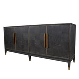 Renmin Cabinet 4 Door Reclaimed Carbon Oak by Eccotrading Design London - Maison Rêves UK