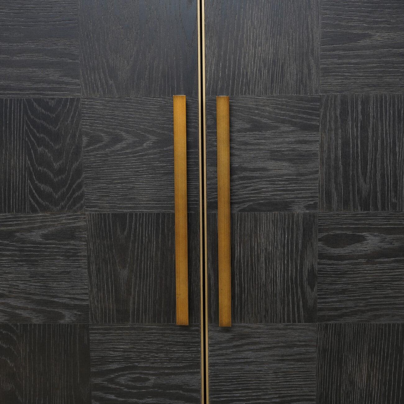 Renmin Cabinet 4 Door Reclaimed Carbon Oak by Eccotrading Design London - Maison Rêves UK