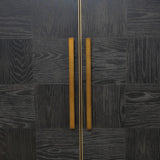 Renmin Cabinet 4 Door Reclaimed Carbon Oak by Eccotrading Design London - Maison Rêves UK