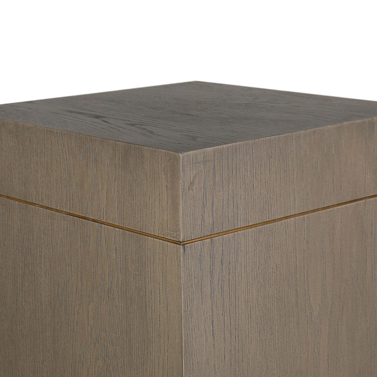 Renmin Reclaimed Oak Pedestal 40 by Eccotrading Design London - Maison Rêves UK