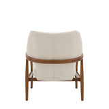 Rivervista Armchair Cream Fabric with Oak Frame - Maison Rêves UK