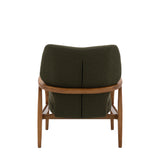 Rivervista Armchair Green Fabric with Oak Frame - Maison Rêves UK