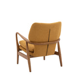 Rivervista Armchair Ochre Fabric with Oak Frame - Maison Rêves UK