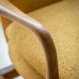 Rivervista Armchair Ochre Fabric with Oak Frame - Maison Rêves UK