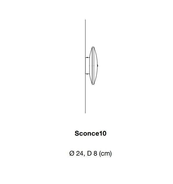 Sconce10 Brass Chrona Wall Light by GrayPants - Interitower | UK