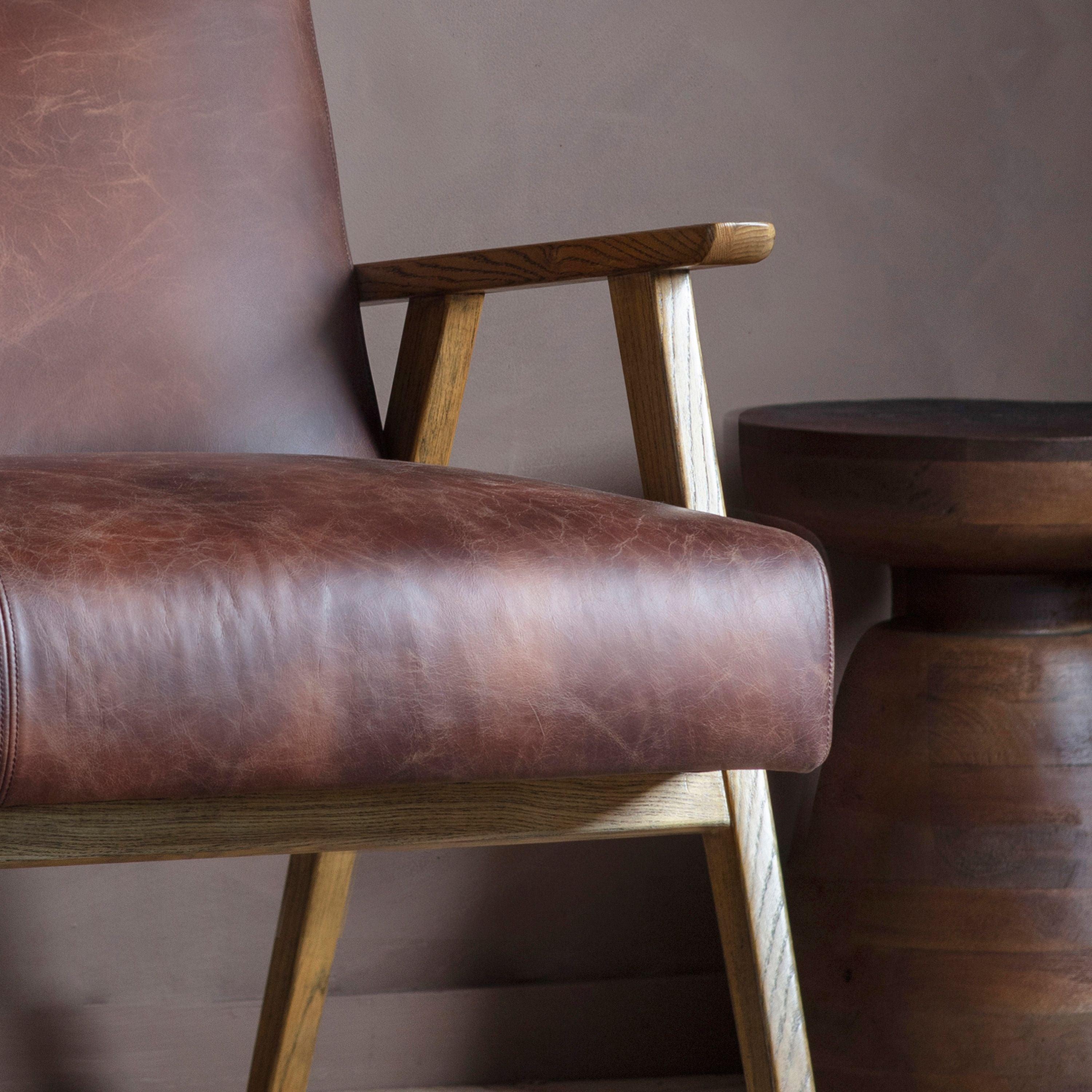 Serenara 2 Seater Sofa Vintage Brown Leather - Maison Rêves UK
