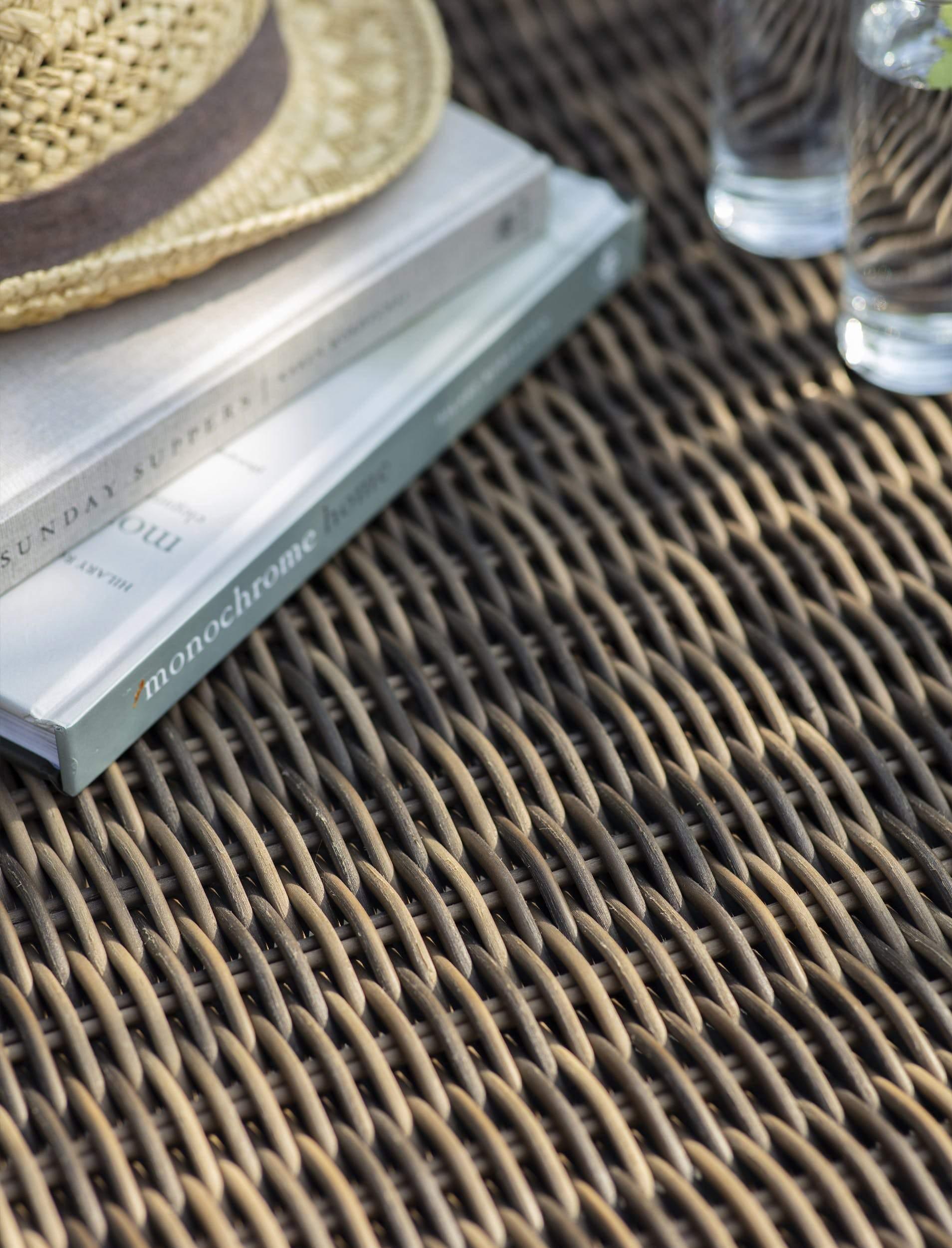 Skala Outdoor All Weather Rattan Sofa Set with Ottoman - Maison Rêves UK