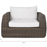 Skala Rattan Outdoor & Garden Sun Armchair - Maison Rêves UK