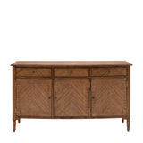 Solanis 3 Door/3 Drawer Mindi Wood Sideboard - Maison Rêves UK
