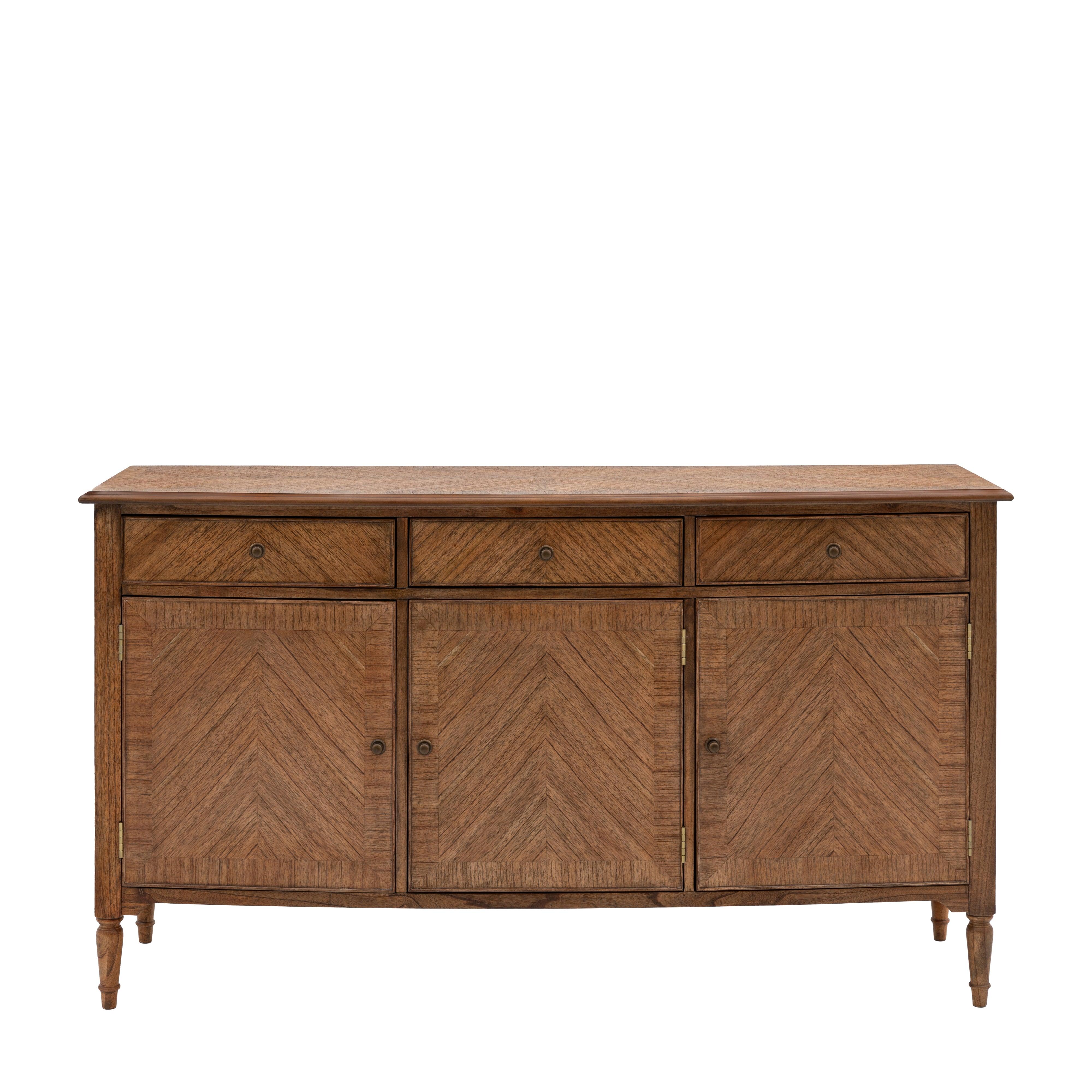 Solanis 3 Door/3 Drawer Mindi Wood Sideboard - Maison Rêves UK