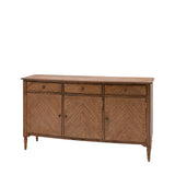 Solanis 3 Door/3 Drawer Mindi Wood Sideboard - Maison Rêves UK