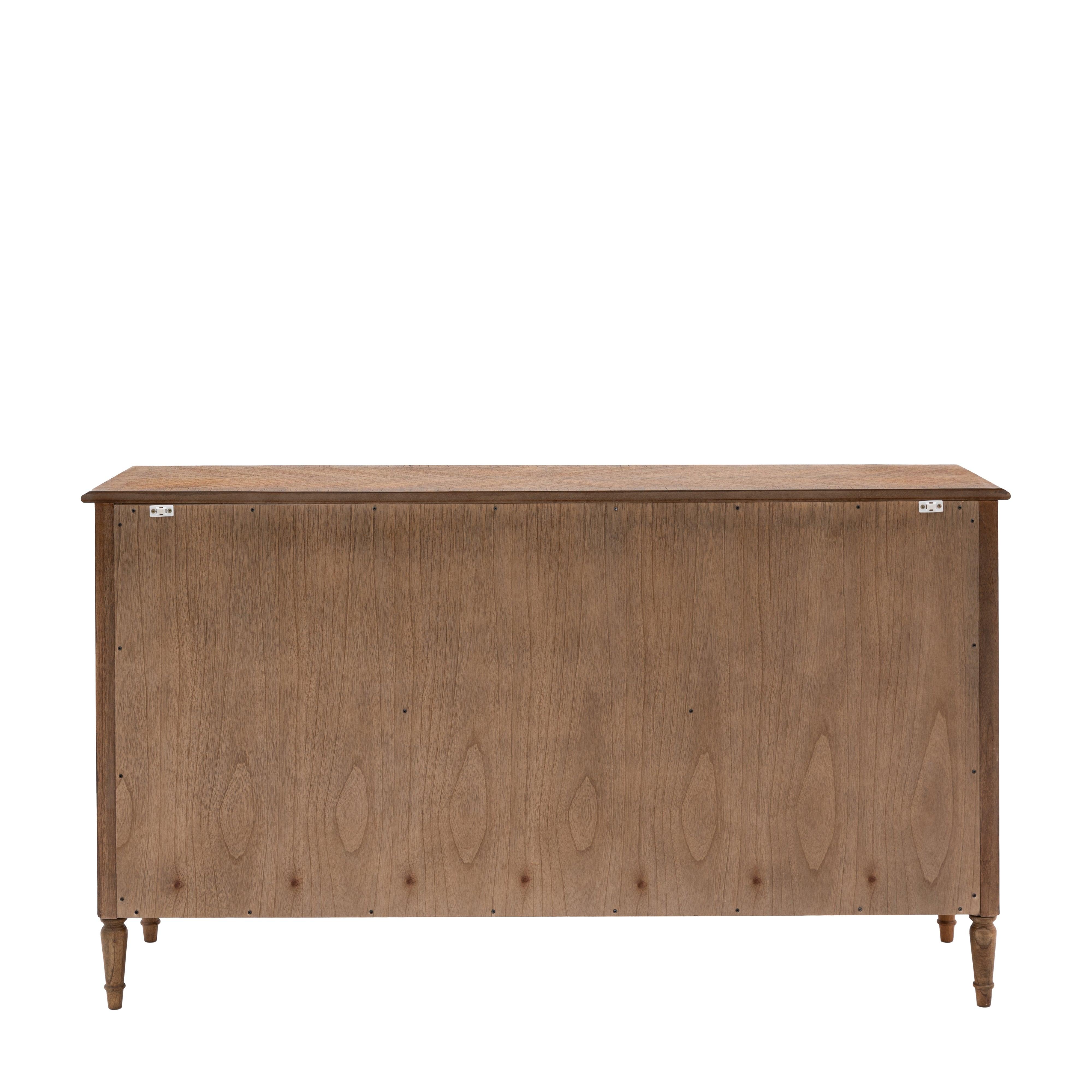 Solanis 3 Door/3 Drawer Mindi Wood Sideboard - Maison Rêves UK