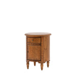 Solanis Drum Mindi Wood Side Table - Maison Rêves UK