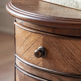 Solanis Drum Mindi Wood Side Table - Maison Rêves UK