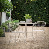 Sorrentia Iron 2 Seater Bistro Set Noir - Maison Rêves UK