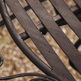 Sorrentia Iron 2 Seater Bistro Set Noir - Maison Rêves UK