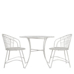 Sorrentia Iron 2 Seater Bistro Set Vanilla - Maison Rêves UK
