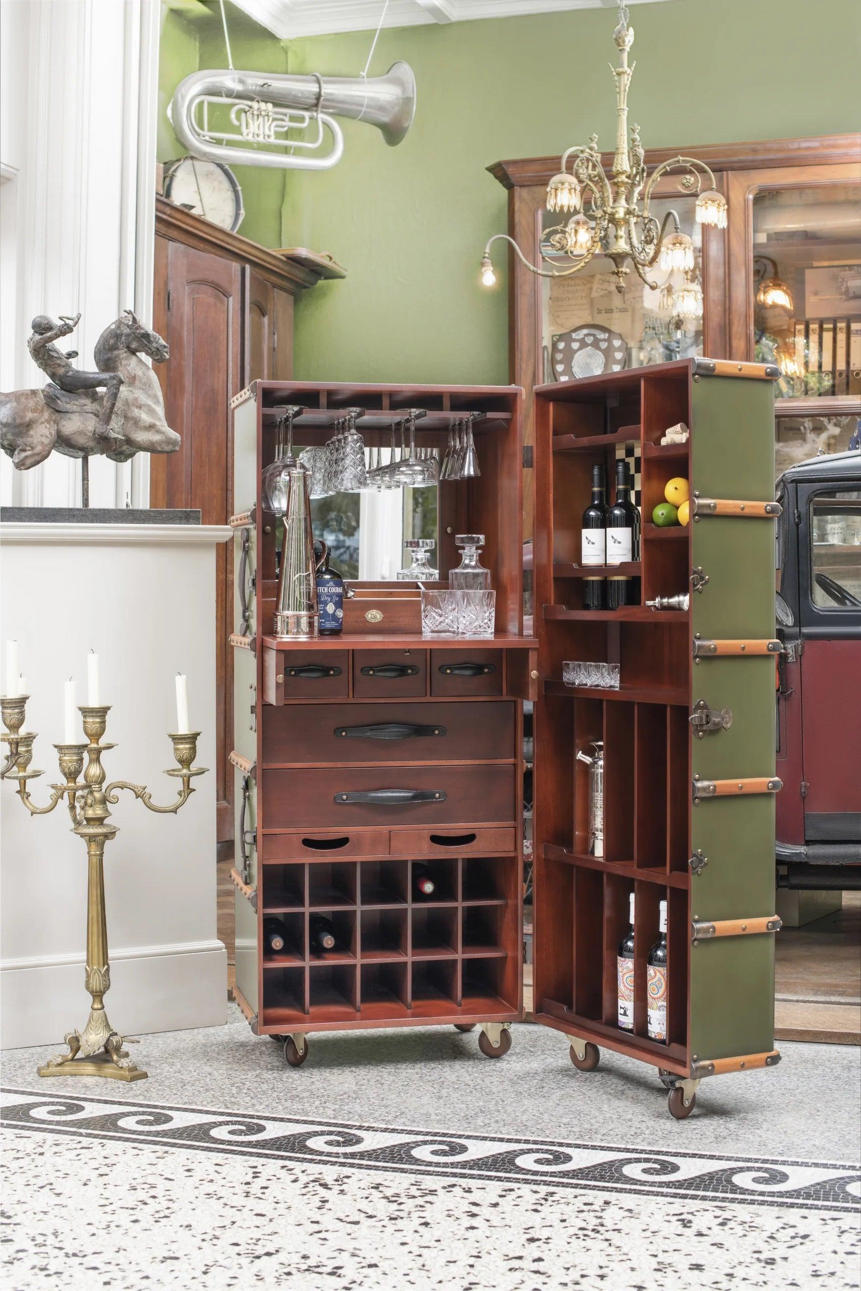 Stateroom Bar Mahogany Wood by Authentic Models - Maison Rêves UK