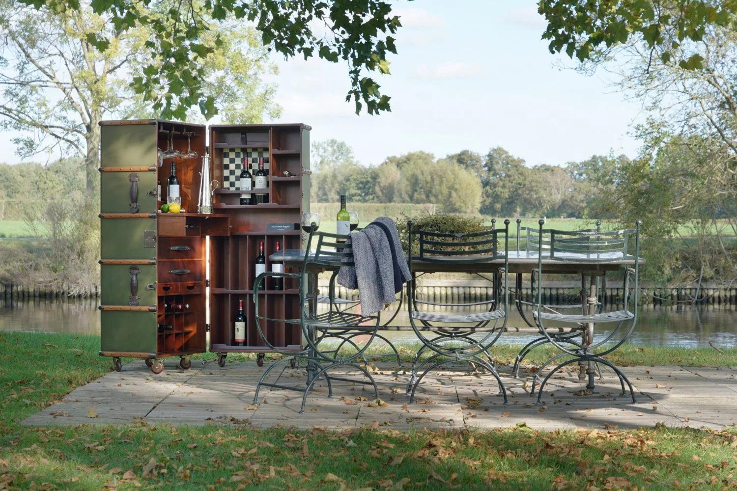Stateroom Bar Mahogany Wood by Authentic Models - Maison Rêves UK