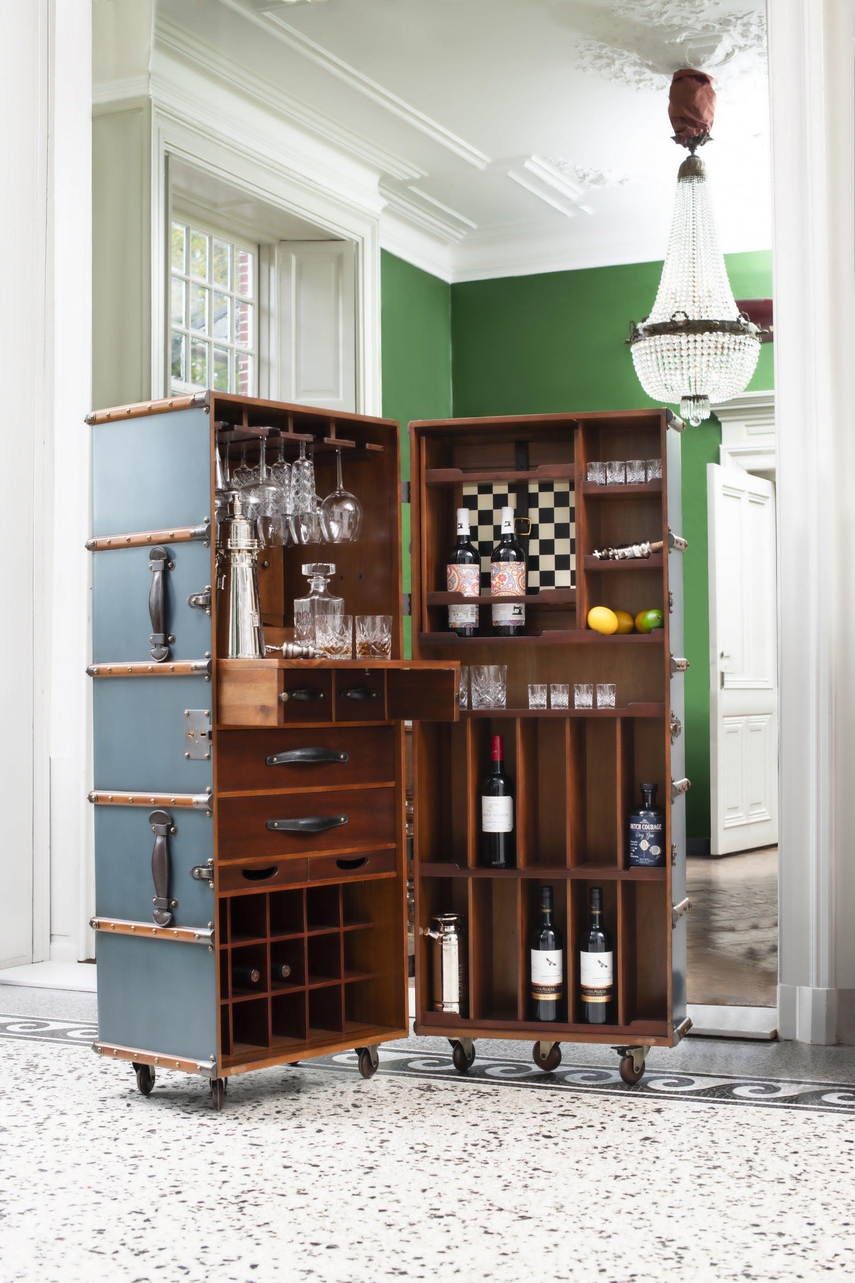 Stateroom Bar Mahogany Wood by Authentic Models - Maison Rêves UK