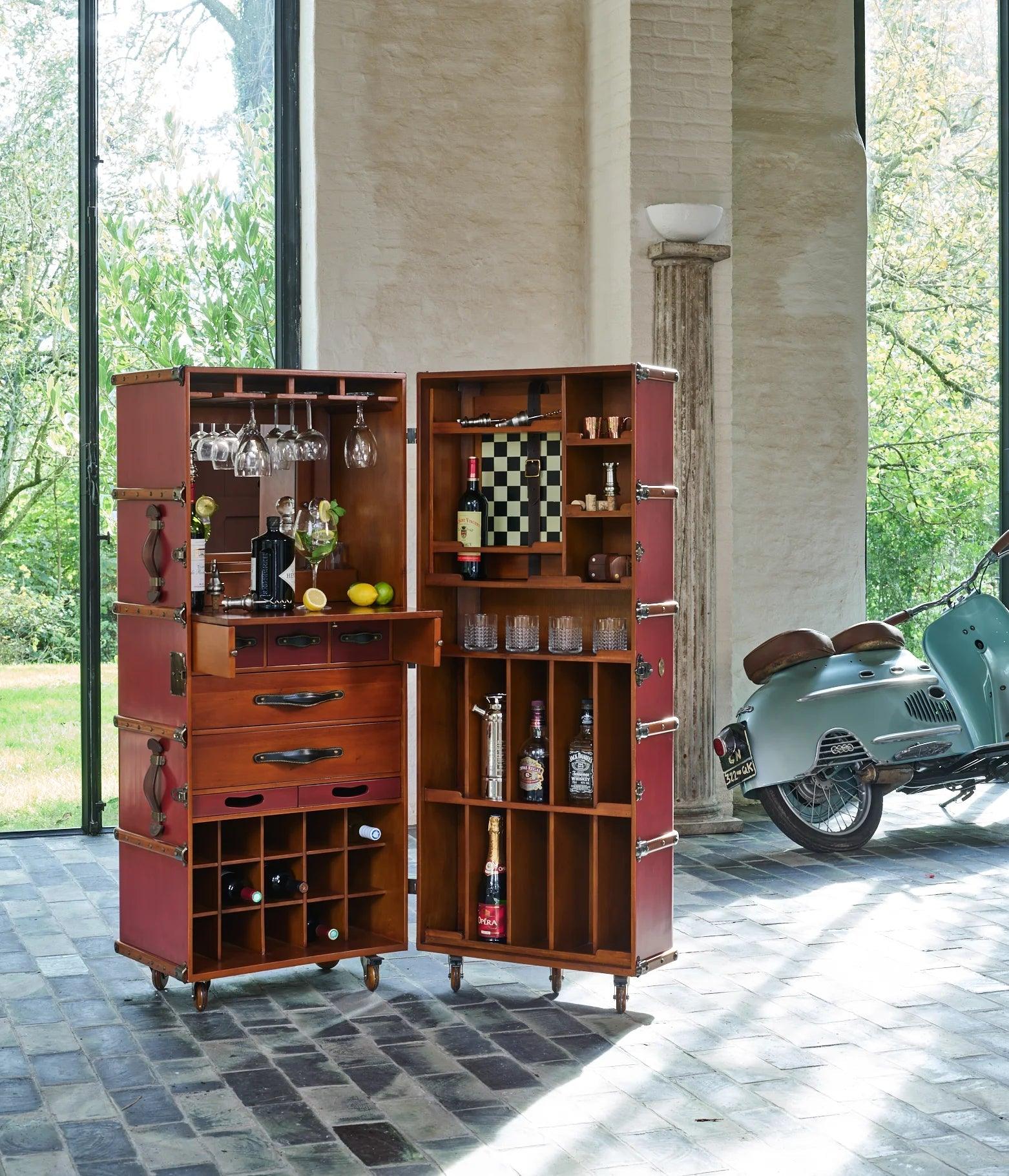 Stateroom Bar Mahogany Wood by Authentic Models - Maison Rêves UK