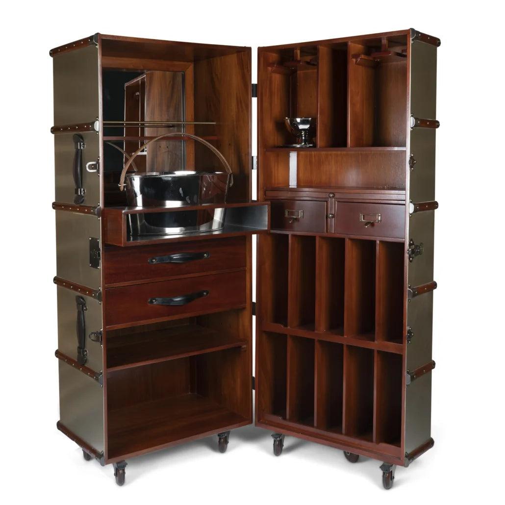 Stateroom Bar Mahogany Wood by Authentic Models - Maison Rêves UK