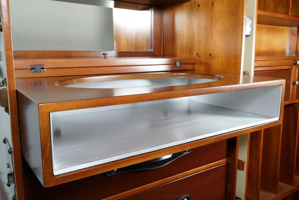 Stateroom Bar Mahogany Wood by Authentic Models - Maison Rêves UK