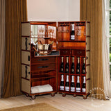 Stateroom Bar Mahogany Wood by Authentic Models - Maison Rêves UK