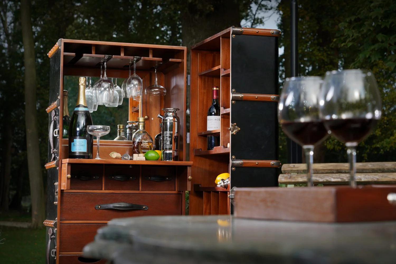 Stateroom Bar Mahogany Wood by Authentic Models - Maison Rêves UK