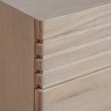 Stella Oak Wood 2 Drawer 2 Door Sideboard with Black Metal Legs - Maison Rêves UK