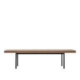 Stella Oak Wood Coffee Table with Black Metal Legs - Maison Rêves UK