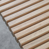 Stella Oak Wood Coffee Table with Black Metal Legs - Maison Rêves UK