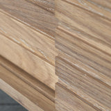 Stella Oak Wood Media Unit with Black Metal Legs - Maison Rêves UK