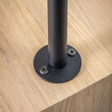 Stella Oak Wood Open Wardrobe with Black Metal Legs - Maison Rêves UK
