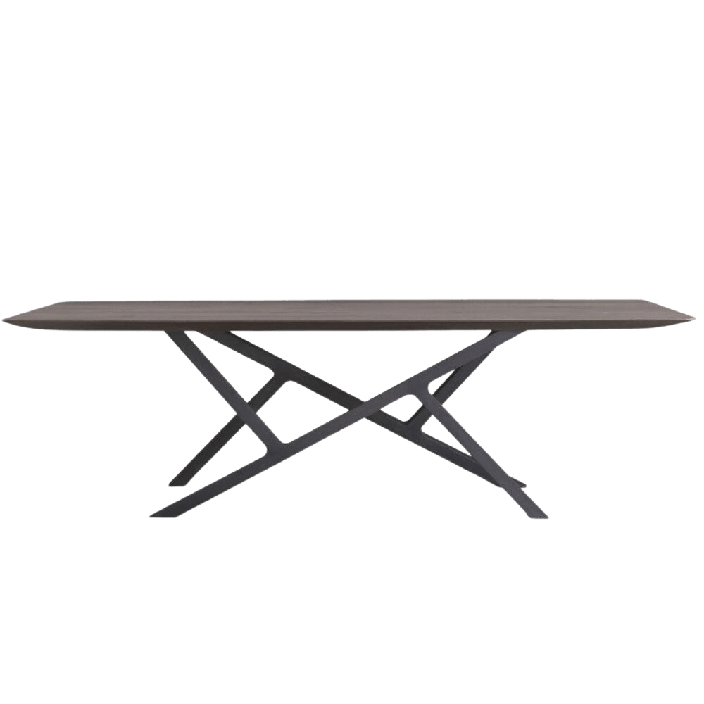 Strata Angle Dark Walnut Dining Table by Eccotrading Design London - Interitower | UK