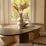 Strata Large Oval Walnut Dining Table by Eccotrading Design London - Interitower | UK