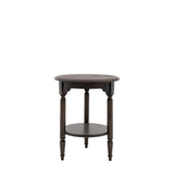 Verdanta Dark Mindi Wood Side Table - Maison Rêves UK