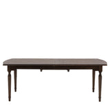 Verdanta Extendable Dark Mindi Wood Dining Table - Maison Rêves UK
