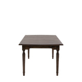 Verdanta Extendable Dark Mindi Wood Dining Table - Maison Rêves UK