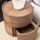 Dexter Bedside Table - Walnut - Pair