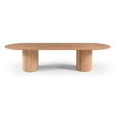 Lantine 320 Dining Table -  Pill Shaped - Ash Oak