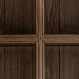 Tartu Elm Wood Cabinet Glass Doors