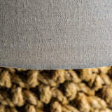 Hellimer Rope Table Lamp Linen Shade