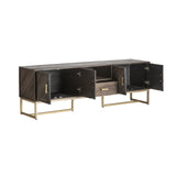 Kraj Mango Wood & Iron TV Stand
