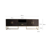 Kraj Mango Wood & Iron TV Stand