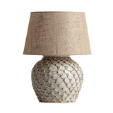 Bodil Grey Concrete/Rattan Table Lamp